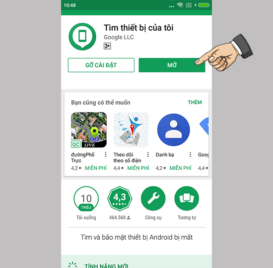 Tải app định vị